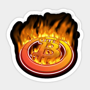 Bitcoin is lit Sticker